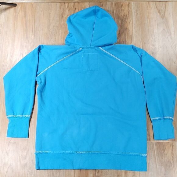 🔺️Vanity Blue Mustangs Vneck Hoodie Sweatshirt XLarge - Picture 2 of 7